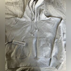 Aritzia TNA Cozy Boyfriend Boxy Hoodie Heather Gray Size Large NEW